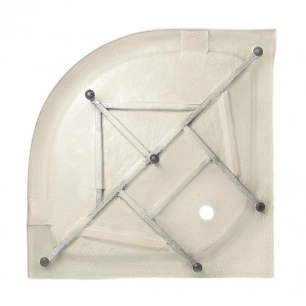 Lidz Набор: Душевая кабина Latwa SC90x90.SAT.LOW.DGR, полукруглая, стекло тонированное 4&nbsp;мм + Душевой поддон Kapielka ST90x90x14 LLASC9090SLGSET1 фото