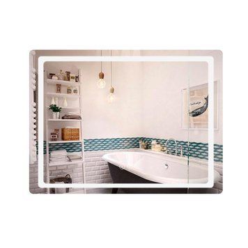 Дзеркало Qtap Mideya (DC-F614) 700х500 з LED-підсвічуванням Touch, з антизапотіванням, димером QT2078NCF07050W QT2078NCF7050W фото