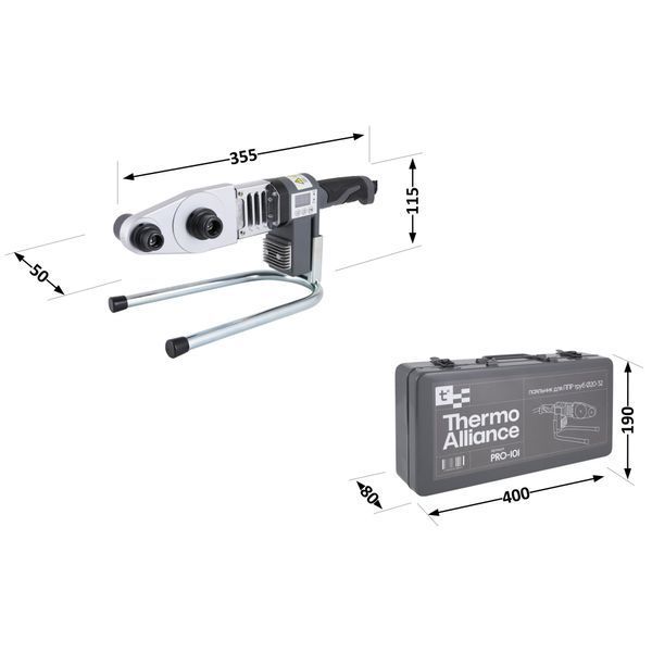 Паяльник для пластикових труб Thermo Alliance PRO-101 &Oslash;20-32 (автоматичний з дісплеєм, 600W) PRO-101 фото
