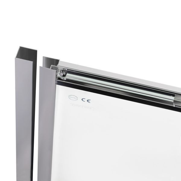 Душові двері в нішу Qtap Taurus CRM201-11.C6 110-120x200 см, скло Clear 6 мм, покриття CalcLess TAUCRM201112C6 фото