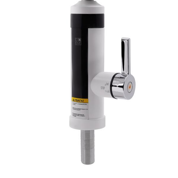 Проточний кран-водонагрівач кухонний для кухні Lidz Warm 061 LDWAR061WCR35431 White / Chrome LDWAR061WCR35431 фото